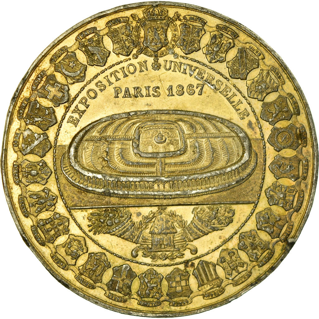 France, Medal, Exposition universelle de Paris, 1867, EF(40-45), Tin