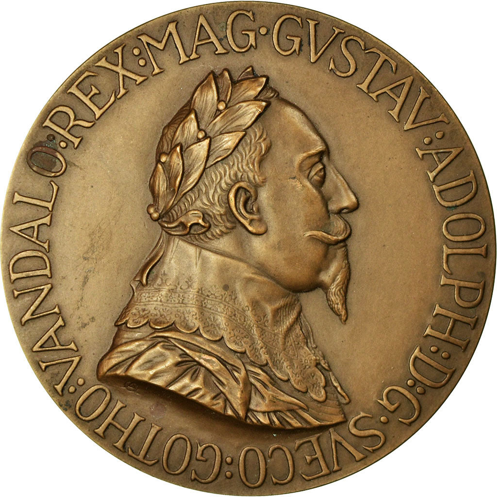 Sweden, Medal, le Roi Gustave Adolphe, 1932, MS(63), Bronze