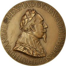 Sweden, Medal, le Roi Gustave Adolphe, 1932, MS(63), Bronze