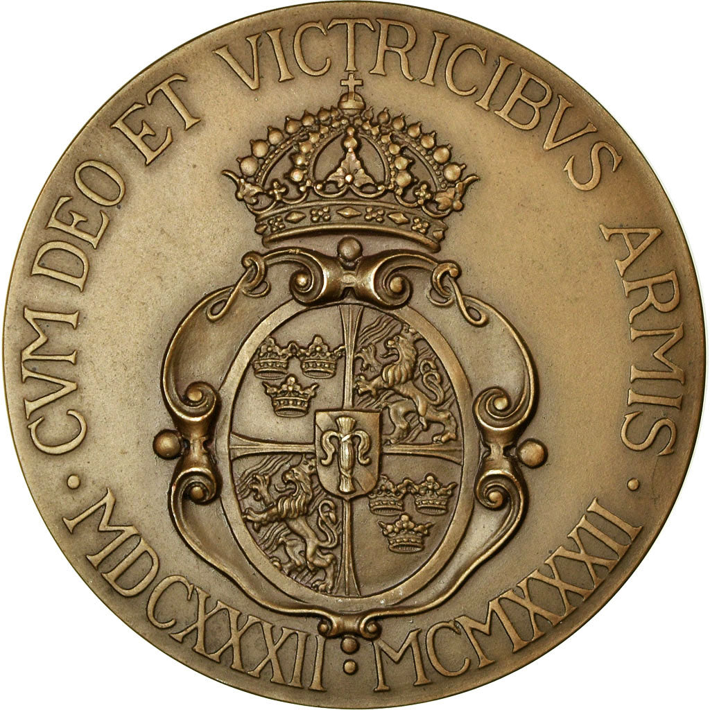 Sweden, Medal, le Roi Gustave Adolphe, 1932, MS(63), Bronze