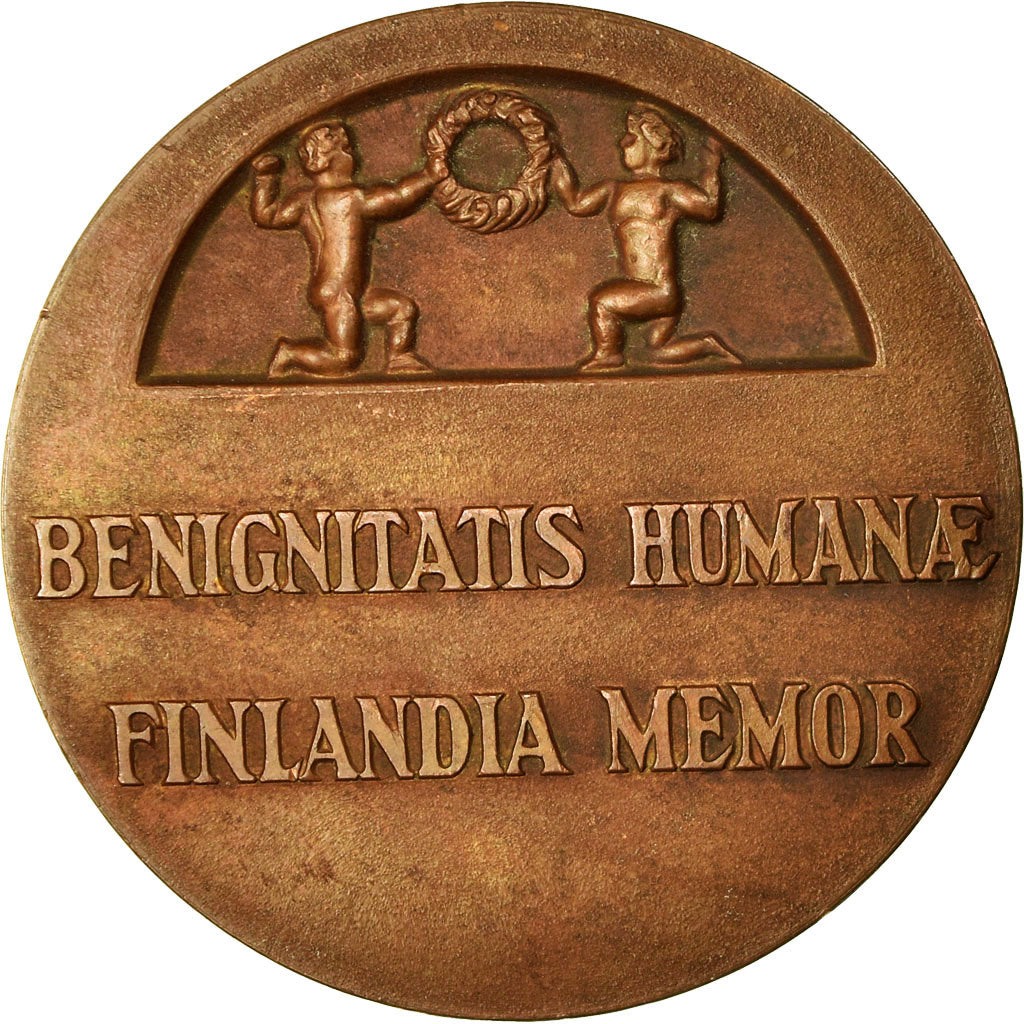 Finland, Medaille, Benignitatis Humanae Finlandia Memor, PR+, Bronze