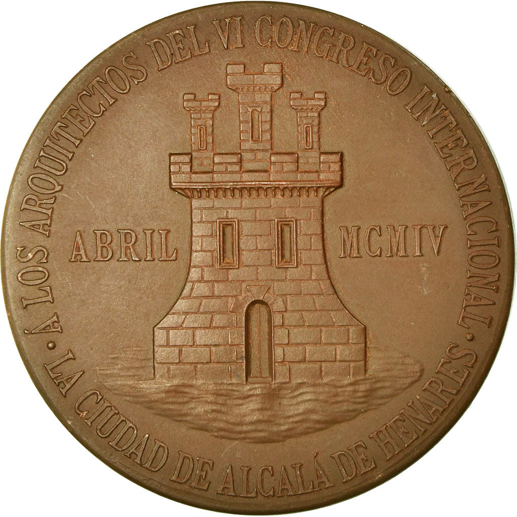 Spain, Medal, 6ème Congrès International des Architectes, Alcala de Henares