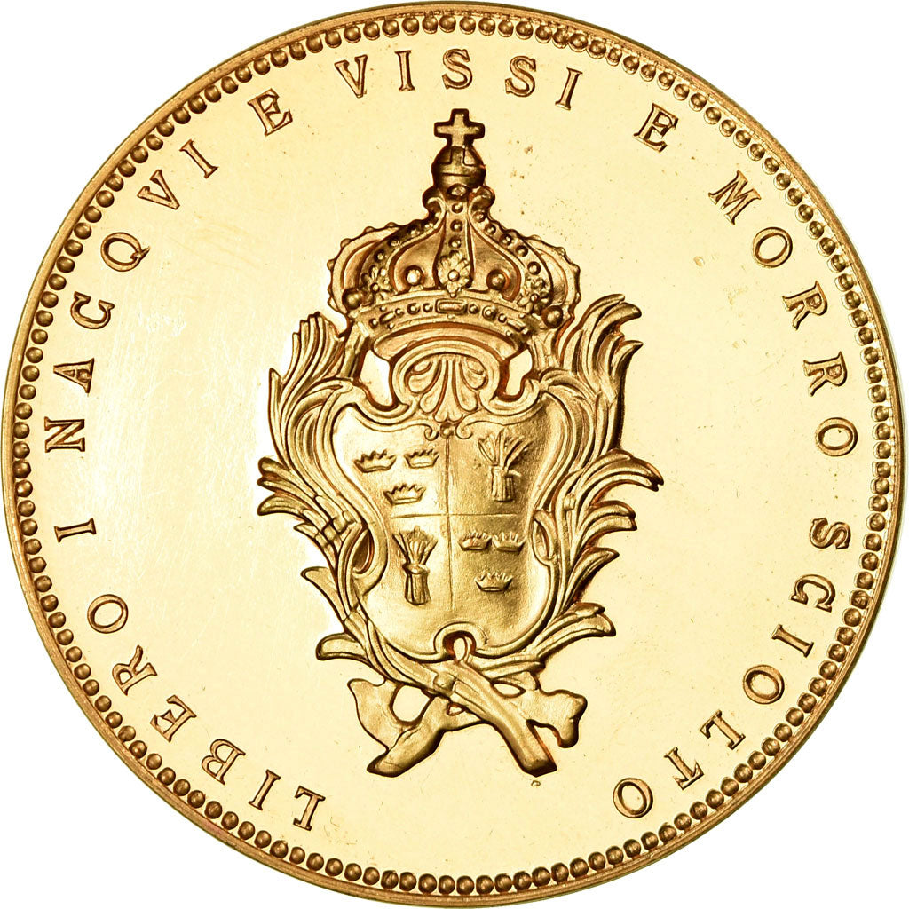 Sweden, Medal, Queen Christina Drottning, 1966, MS(63), Gilt Bronze