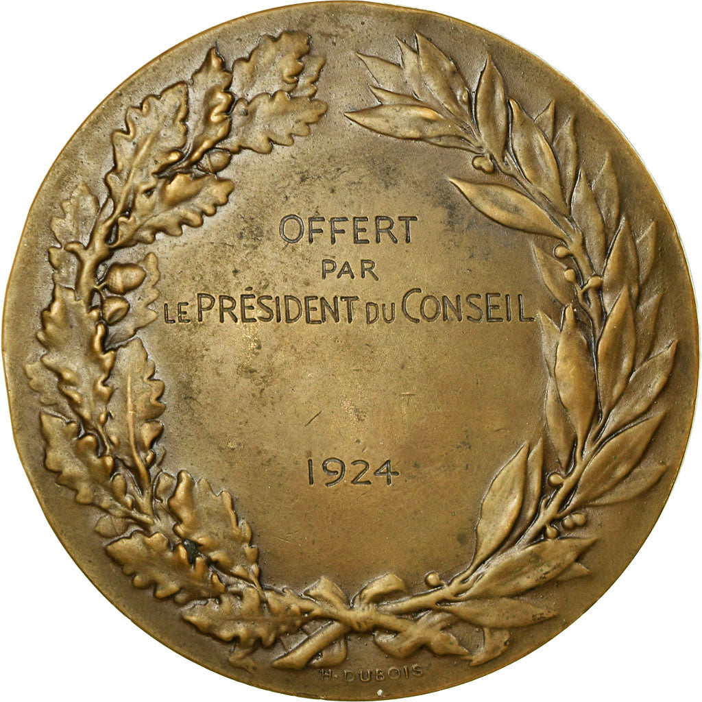 Frankreich, Medaille, Offert par le Président du Conseil, 1924, Dupuis.D, SS+