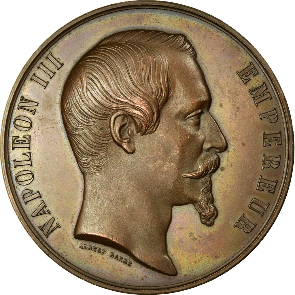 Francja, Medal, Napoleon III , Exposition Universelle Agriculture Industrie