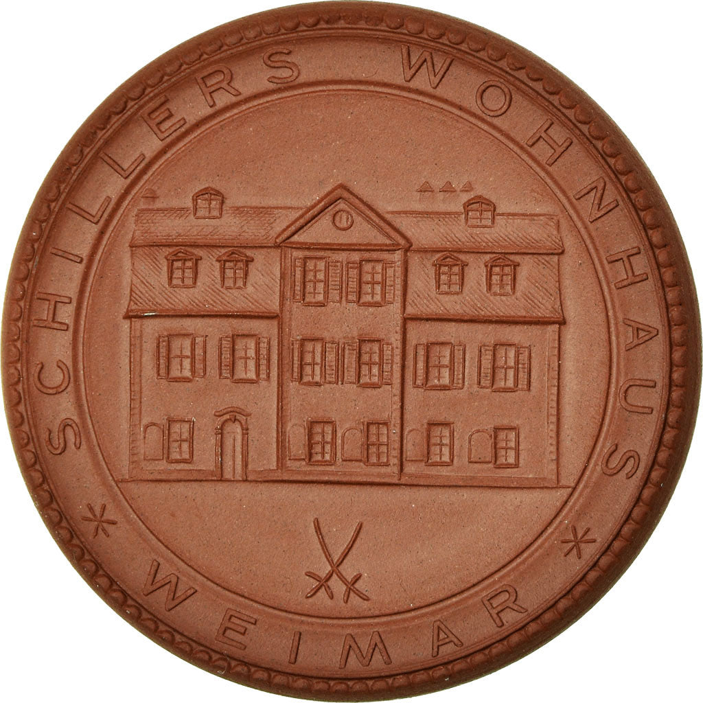 Alemania, medalla, Friedrich Von Schiller, Weimar, FDC