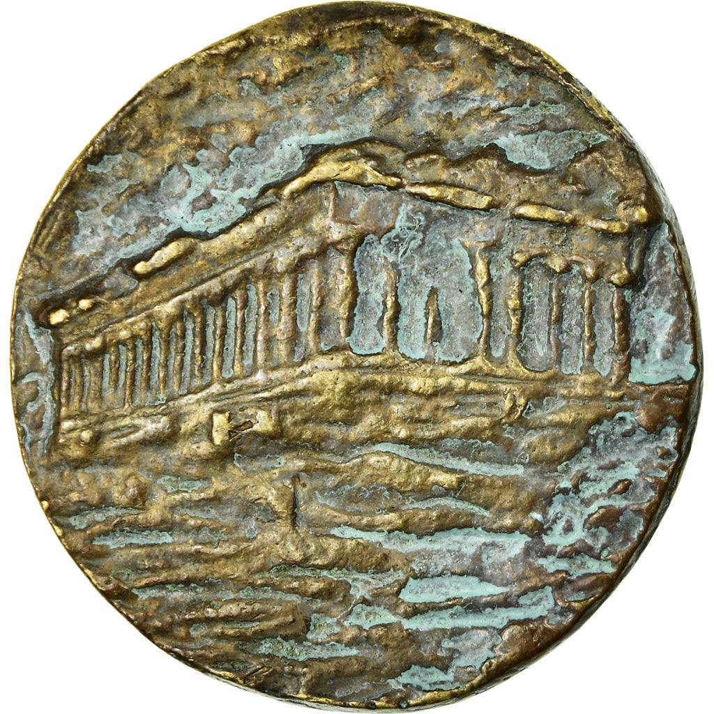 France, Medal, Temple Inca, History, VF(20-25), Bronze