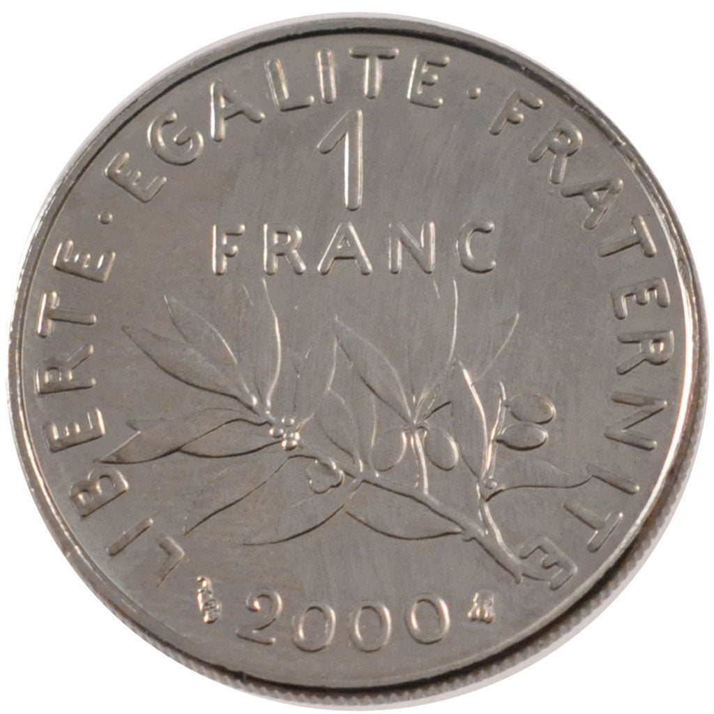Monnaie, France, Semeuse, Franc, 2000, FDC, Nickel, Gadoury:474