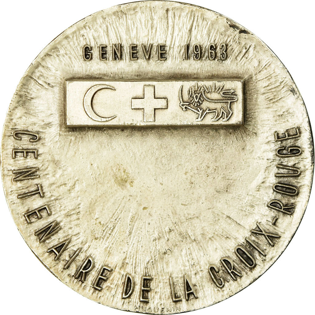 Suisse, Médaille, Centenaire de la Croix rouge, Genève, 1963, SUP, Silvered