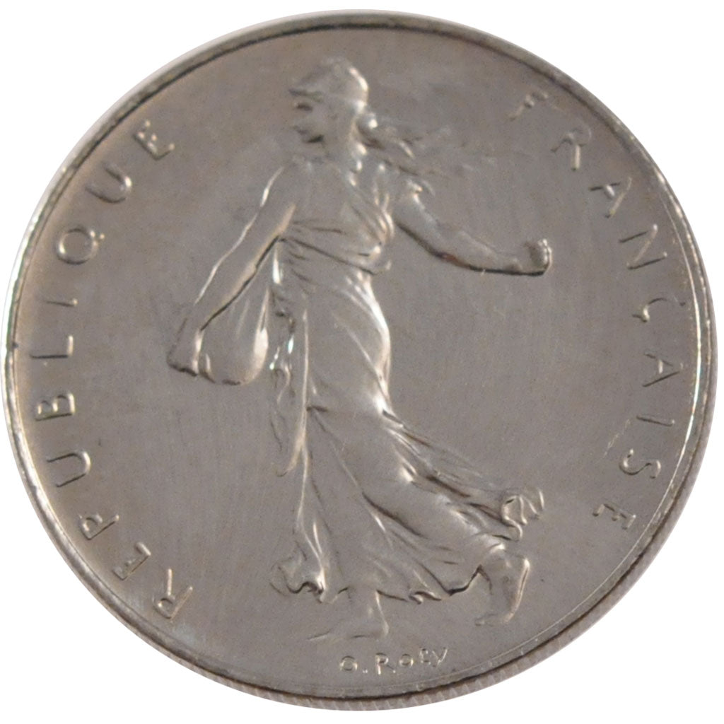 FRANCE, Semeuse, Franc, 2001, Paris, KM #925.1, MS(65-70), Nickel, 24, Gadoury..