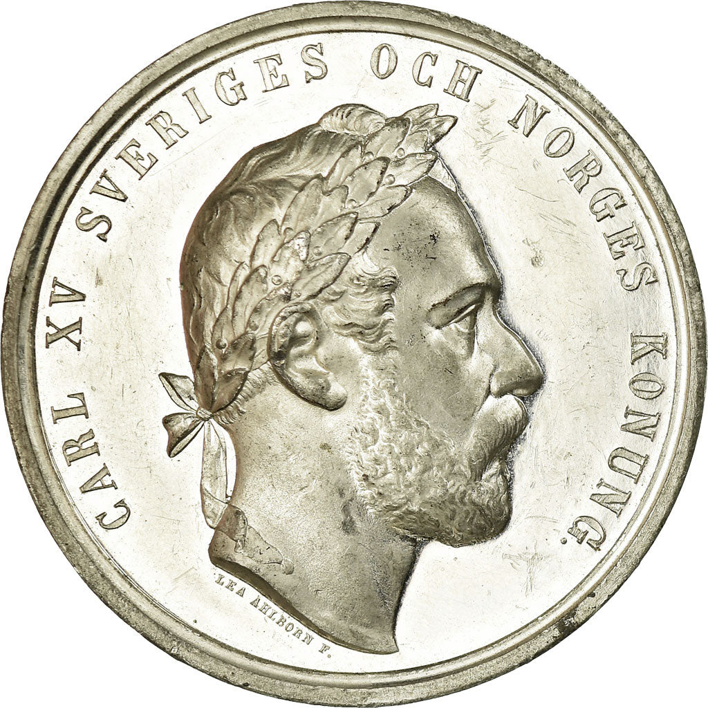 Suède, Médaille, Carl XV, Roi de Suède et Norvège, History, Ahlborn, SUP