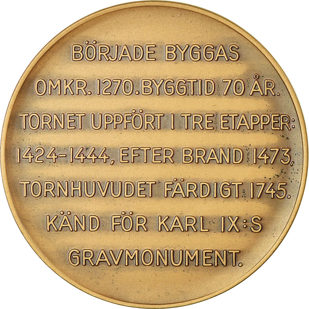 Sweden, Medal, Karl IX, Strängnas Domkyrka, History, MS(63), Bronze