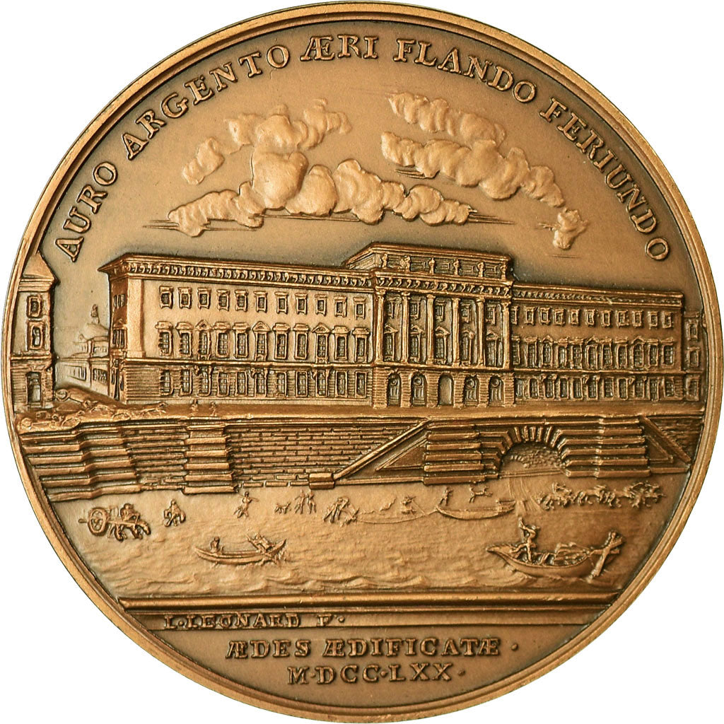 França, Medal, Souvenir d'une visite à la Monnaie de Paris, 1977, Léonard