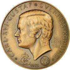 Schweden, Medaille, Carl XVI Gustaf, 1973, UNZ, Bronze
