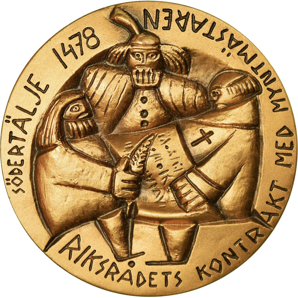 Sweden, Medal, Det Första Svenska Myntet Med Artal, History, 1978, MS(65-70)