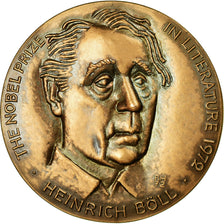 Alemania, medalla, Heinrich Böll, Prix Nobel de Littérature, 1972, SC, Bronce