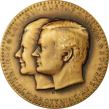 Schweden, Medaille, Carl XVI Gustaf-Silvia, History, 1976, UNZ, Bronze