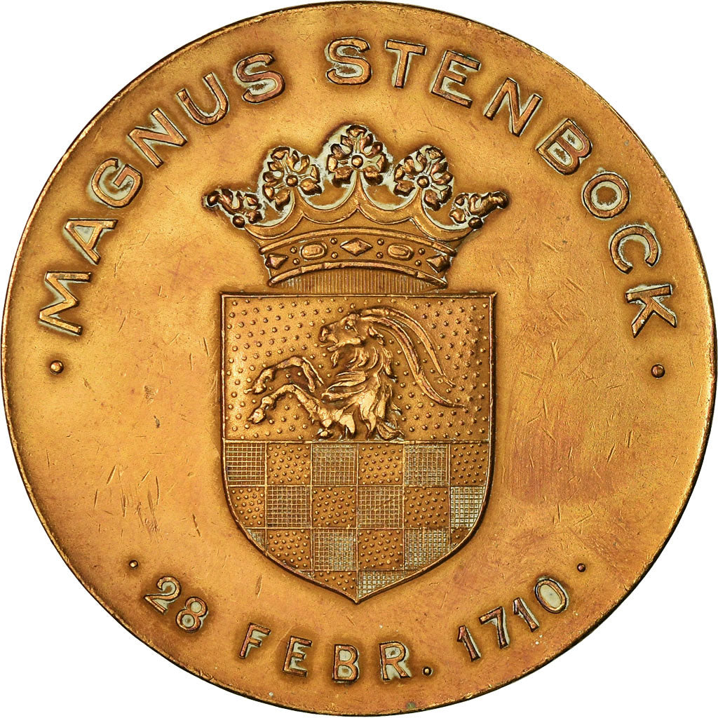 Sweden, Medal, Magnus Stenbock, History, 1910, AU(50-53), Bronze