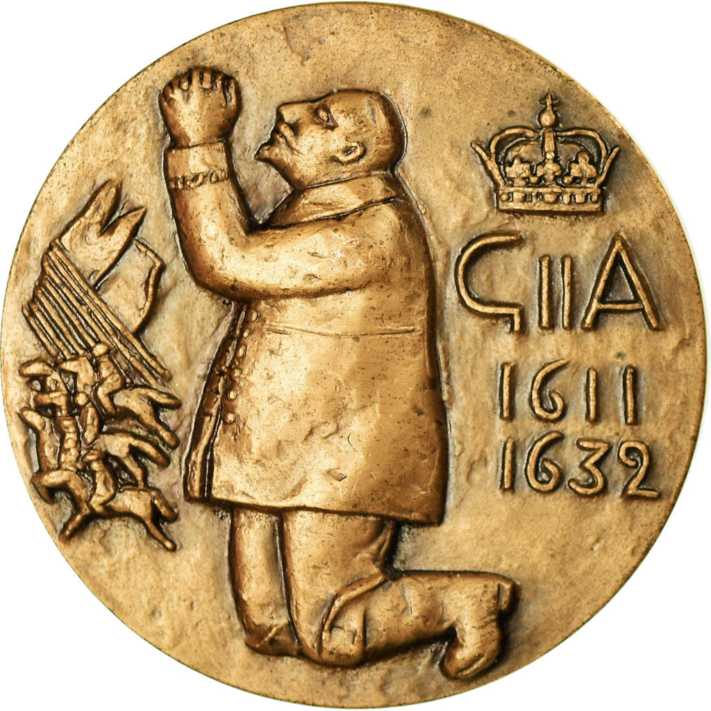 Suecia, medalla, Gustav II Adolf, Breitenfeld Lützen, Wattenberg, SC, Bronce