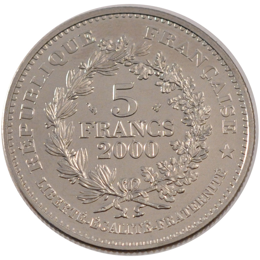 FRANCE, Franc d'Henri III, 5 Francs, 2000, Paris, KM #1963, MS(60-62),...