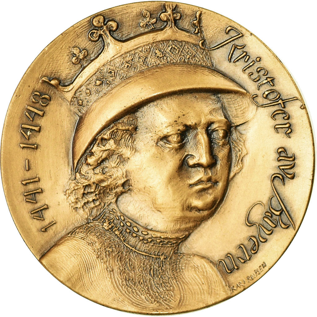 Sweden, Medal, Kristofer av Bayern, History, Polsen, MS(63), Bronze