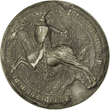 Francia, medalla, Reproduction Sceau Médiéval, History, MBC+, Plomo