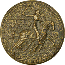 France, Medal, Reproduction Sceau Médiéval, History, AU(55-58), Bronze