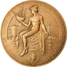France, Medal, Chambre de Commerce de Perpignan, 1978, Benard, Restrike