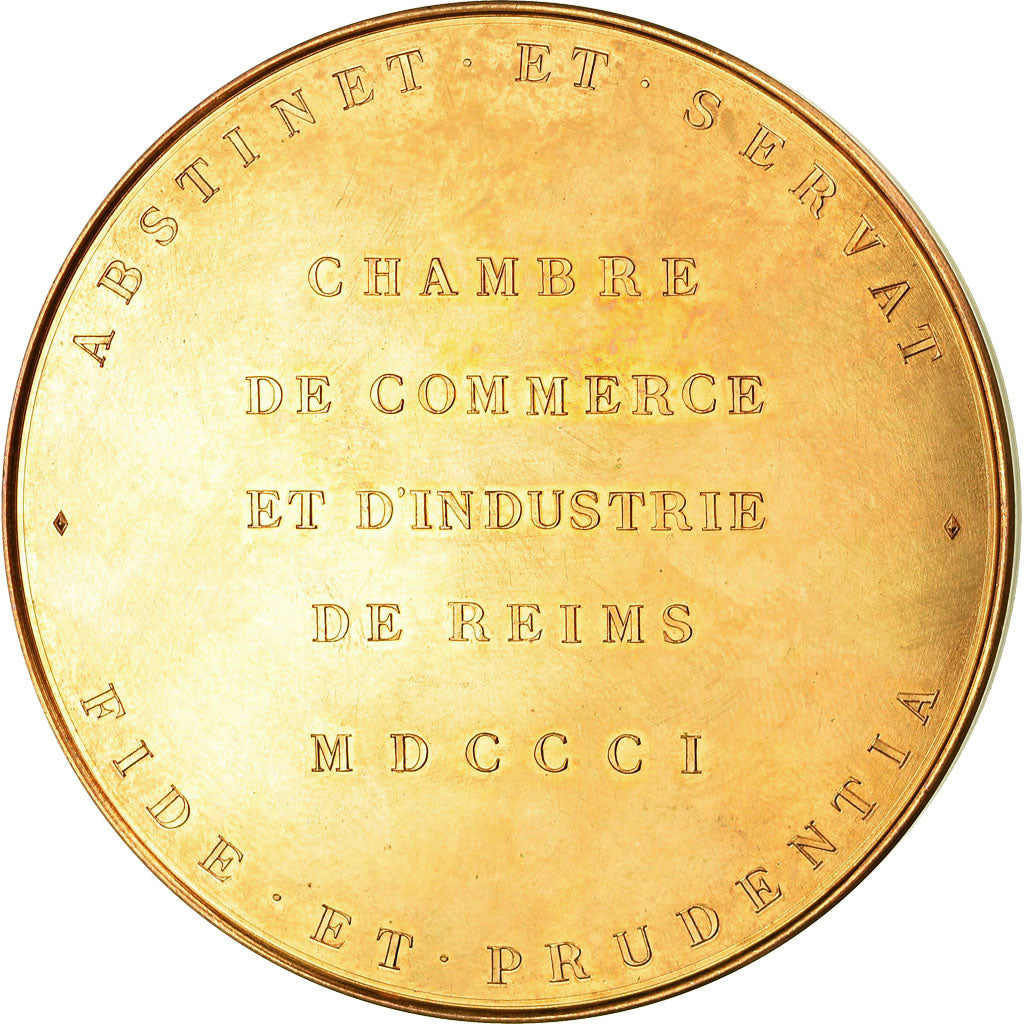 Frankreich, Medaille, Chambre de Commerce et d'Industrie de Reims, Colbert, T.