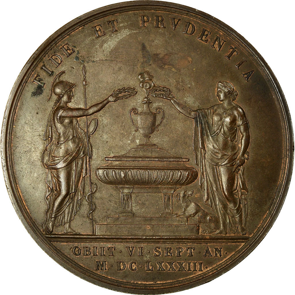 France, Médaille, Colbert, Controleur des Finances de Louis XIV, 1683, T.