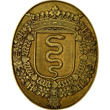 France, Medal, Ecu aux Armes de Colbert, History, AU(55-58), Bronze