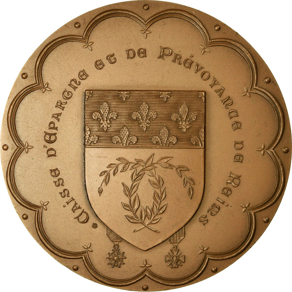 France, Medal, Banque, Caisse d'Epargne et de Prévoyance de Reims, MS(60-62)