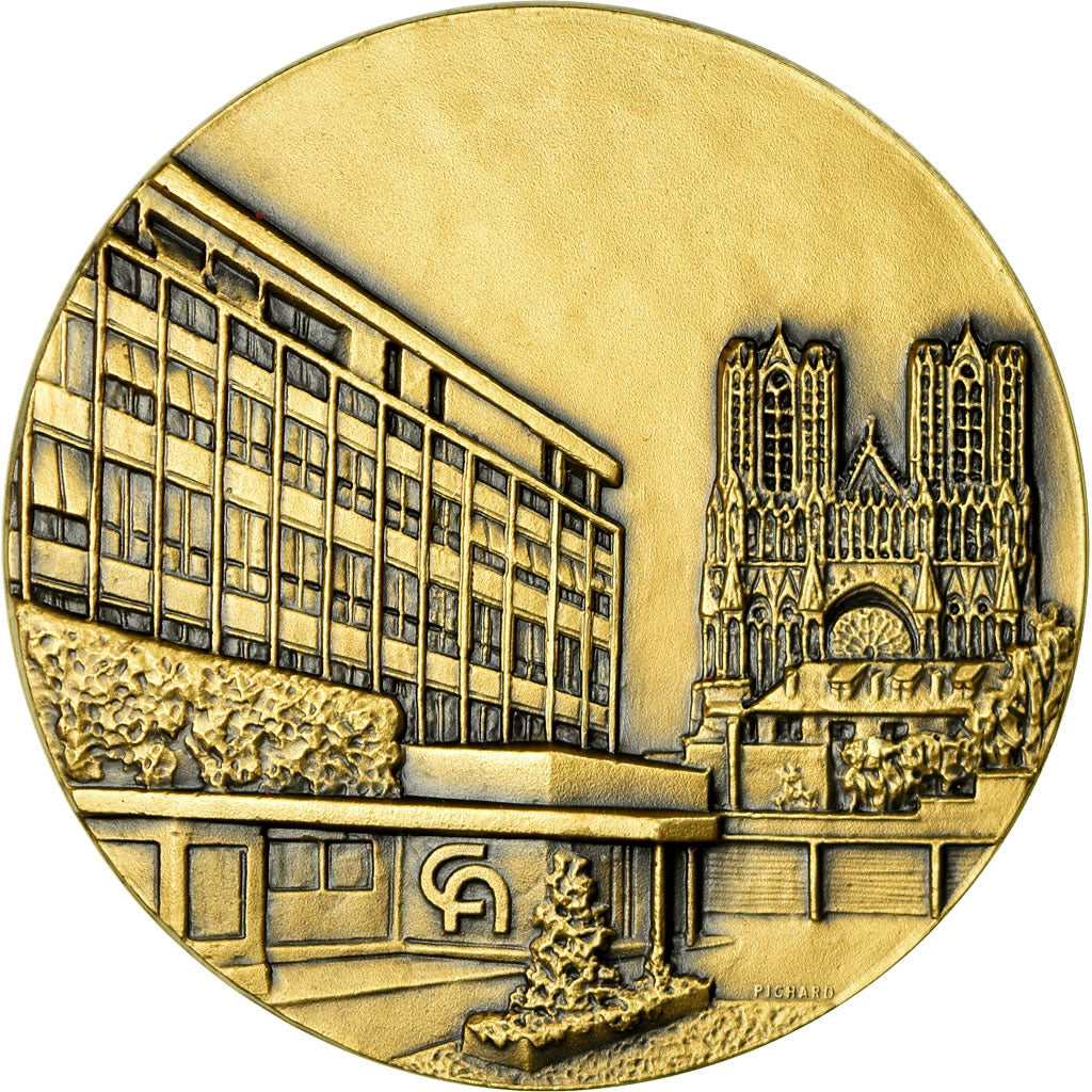France, Medal, Banque, Crédit Agricole Mutuel de Reims, MS(64), Bronze