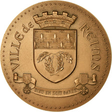Frankrijk, Medaille, Crédit Municipal de la ville de Reims, 1972, UNC, Bronze