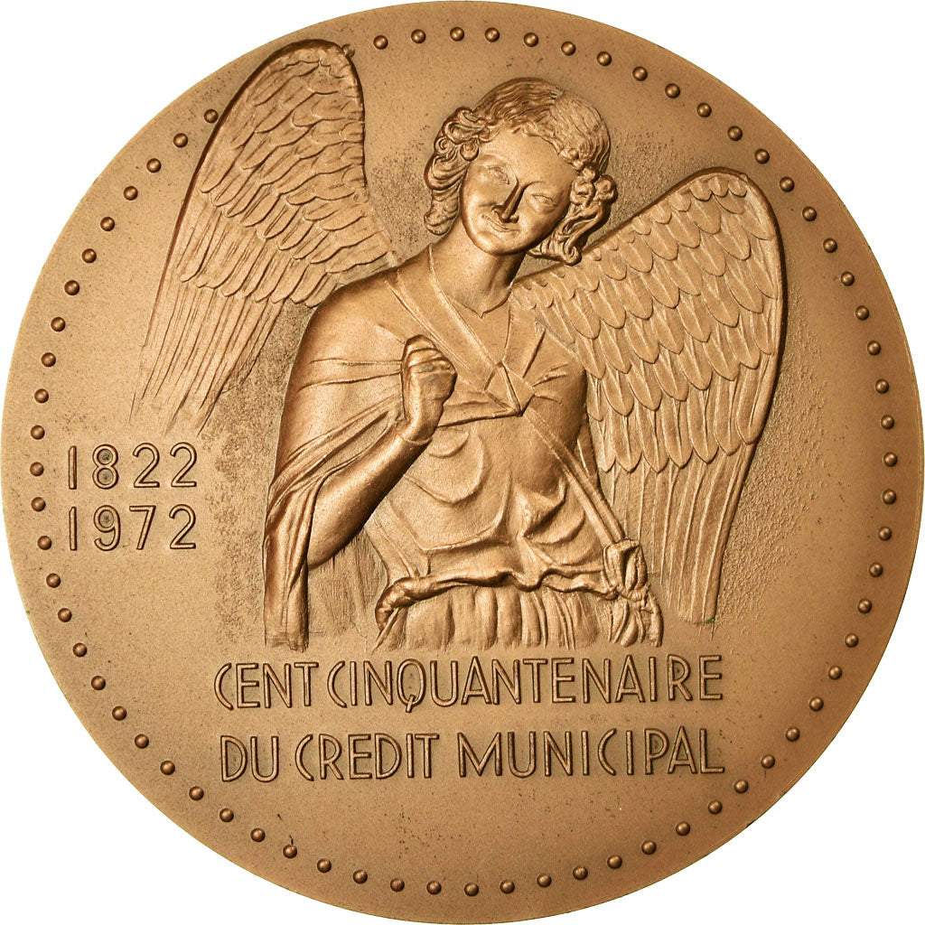 Frankrijk, Medaille, Crédit Municipal de la ville de Reims, 1972, UNC, Bronze