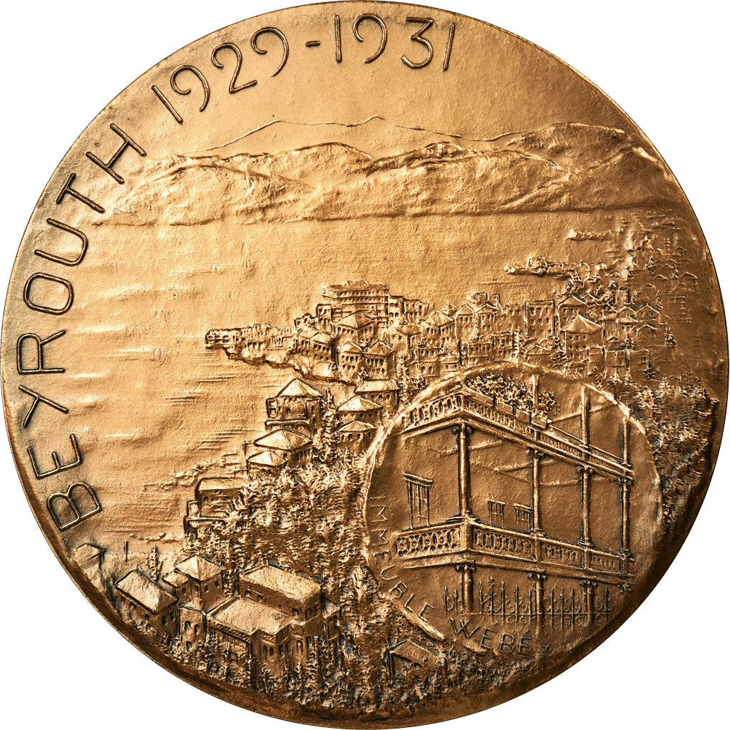 Francia, medaglia, Charles de Gaulle, Beyrouth, History, Lay, SPL, Bronzo