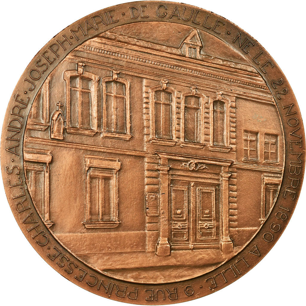 Francja, Medal, Naissance de Charles de Gaulle, Historia, Undated, MS(64)