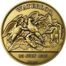 France, Medal, Napoléon Ier, Bataille de Waterloo (1815), Rogat, Restrike