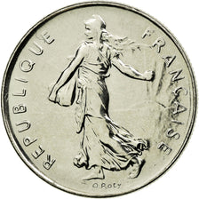 Coin, France, Semeuse, 5 Francs, 2001, MS(60-62), Nickel Clad Copper-Nickel
