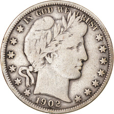 Moneda, Estados Unidos, Barber Half Dollar, Half Dollar, 1902, U.S. Mint