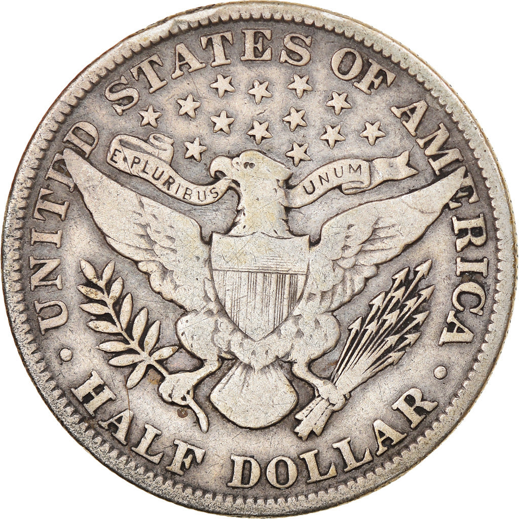 Moneda, Estados Unidos, Barber Half Dollar, Half Dollar, 1902, U.S. Mint