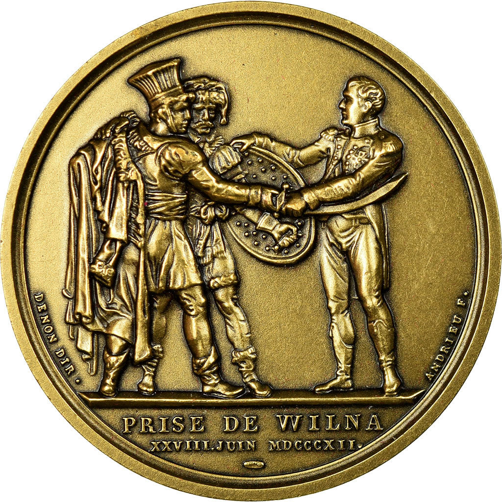 Francia, medaglia, Napoléon Ier, Prise de Wilna, Denon, Restrike, FDC, Bronzo