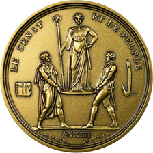 France, Médaille, Napoléon Ier, Le Sénat et le Peuple, Denon, Refrappe, FDC