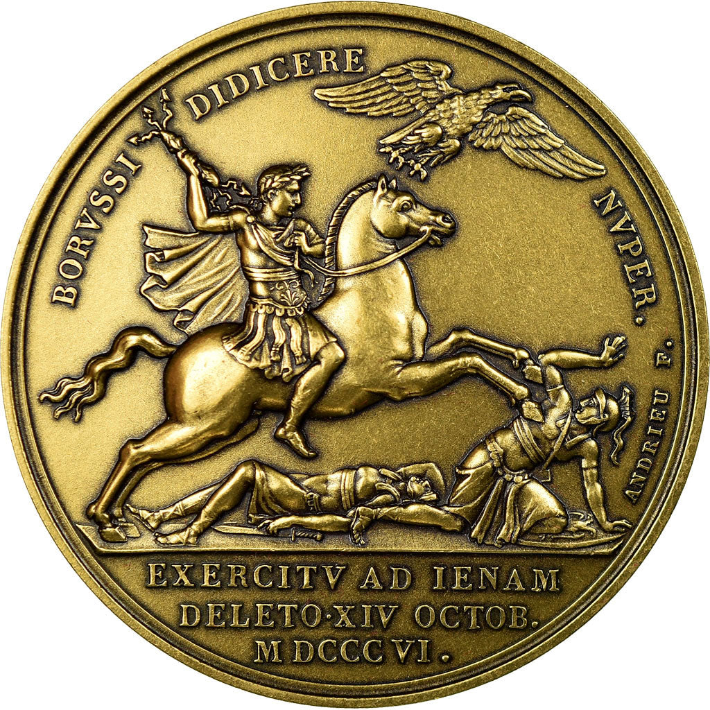 Francia, medaglia, Napoléon Ier, Bataille d'Iena, Denon, Restrike, FDC, Bronzo