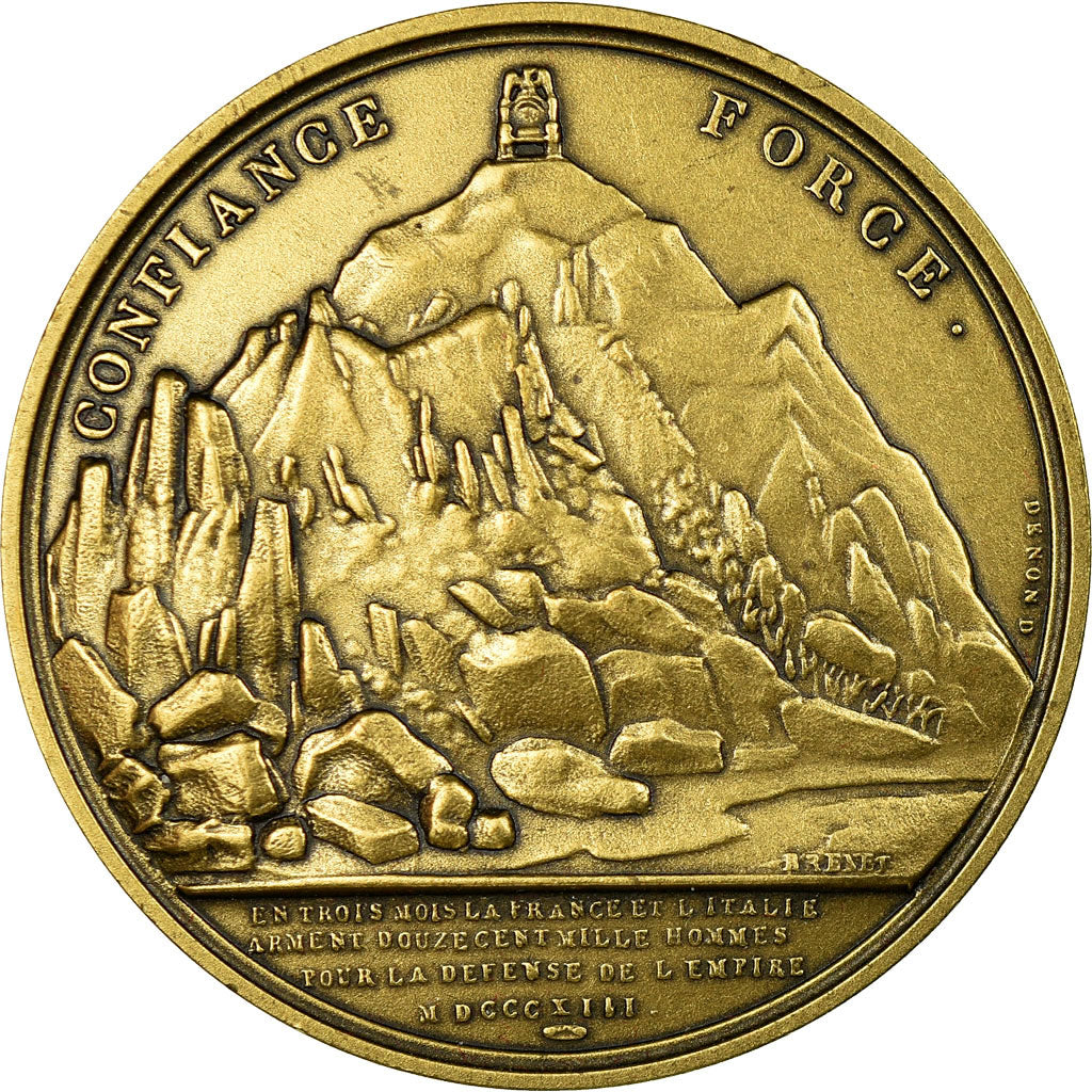 Francia, medaglia, Napoléon Ier, Confiance et Force, Brenet, Restrike, FDC