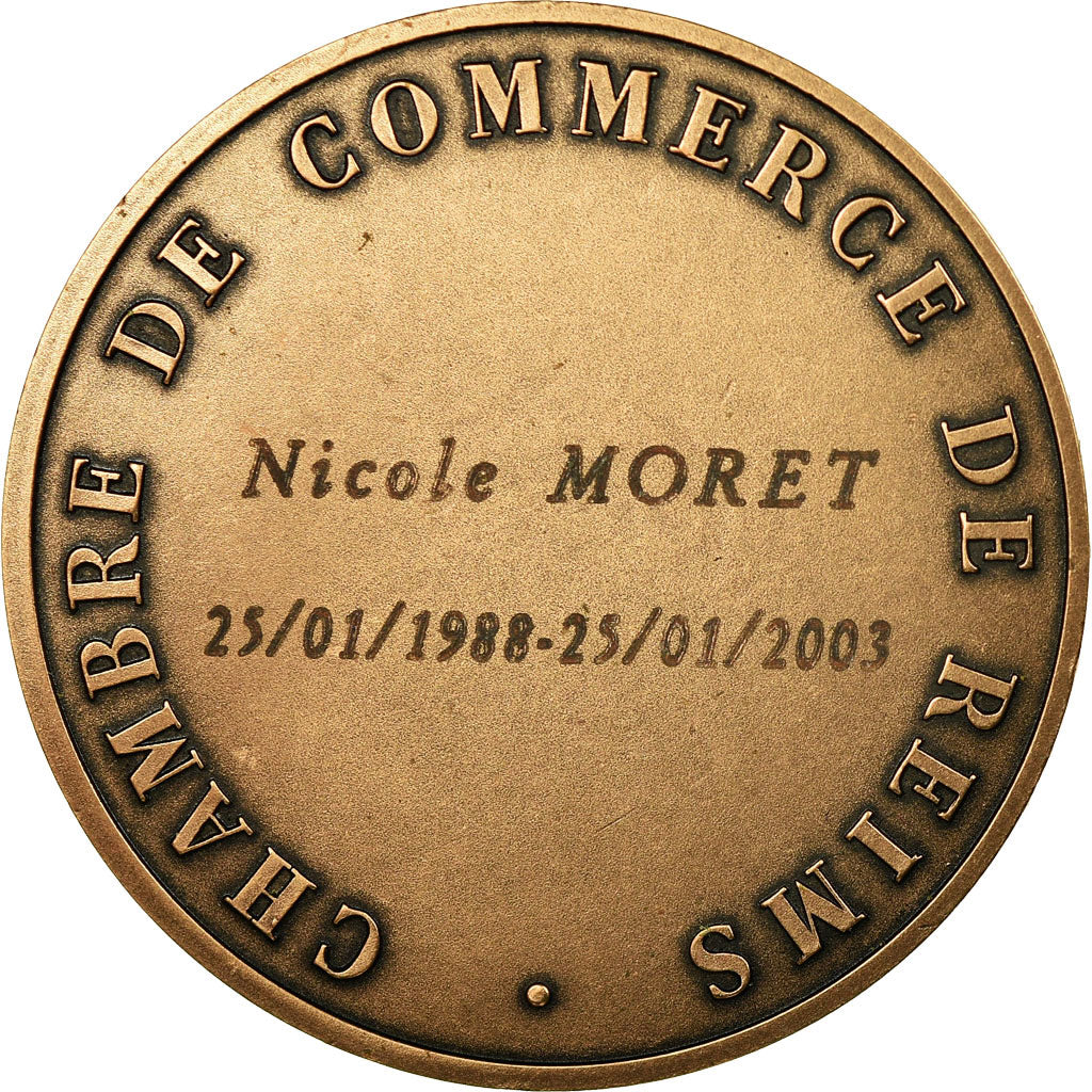 Frankreich, Medaille, Colbert, Chambre de Commerce de Reims, 2003, Depaulis