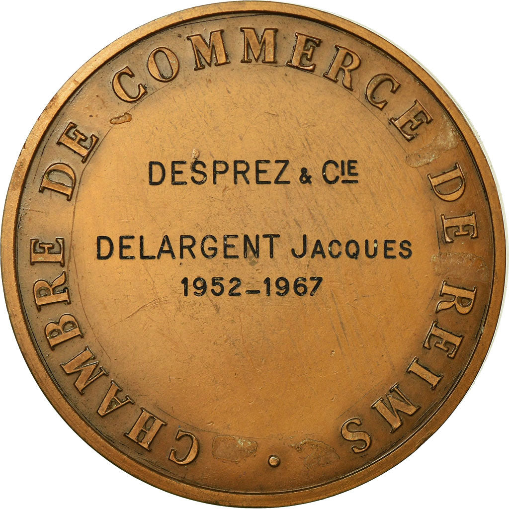 France, Medal, Colbert, Chambre de Commerce de Reims, 1967, Depaulis, MS(64)
