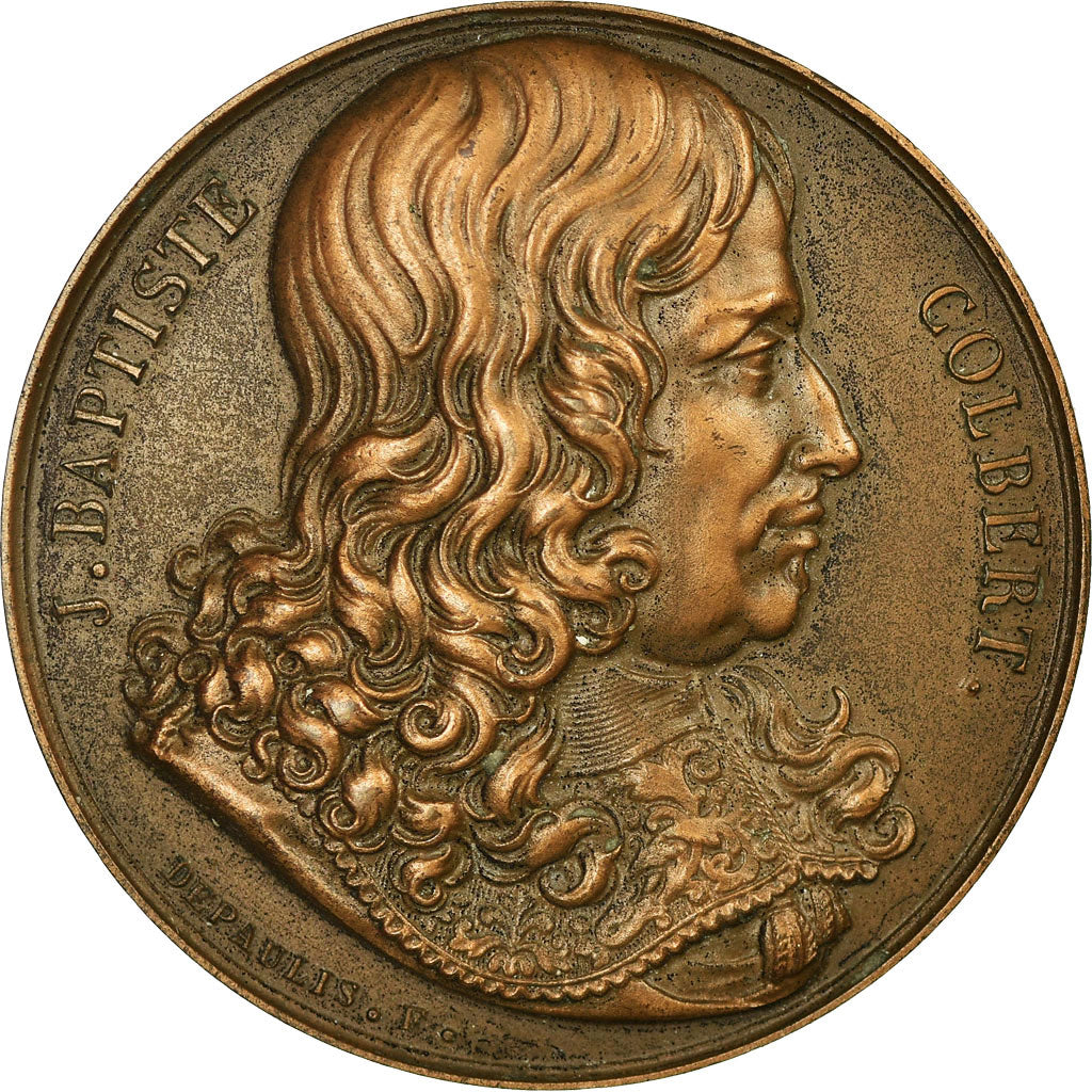 France, Médaille, Colbert, Galerie Métallique des Grands Hommes Français