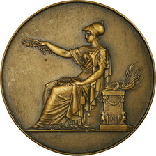 France, Medal, La Société Industrielle de Reims, 1928, Brenet, MS(64), Bronze