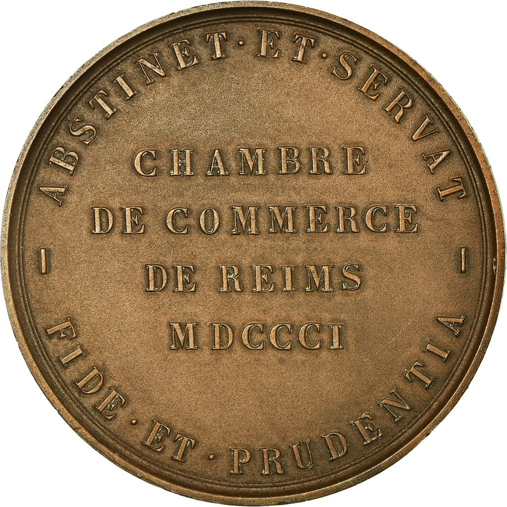 Frankreich, Medaille, Colbert, Chambre de Commerce de Reims, 1953, T. Bernard